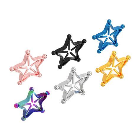 star nipple rings